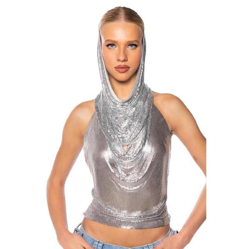 YG COLLECTION: Nefertiti Diamond Head Piece Set - Silver